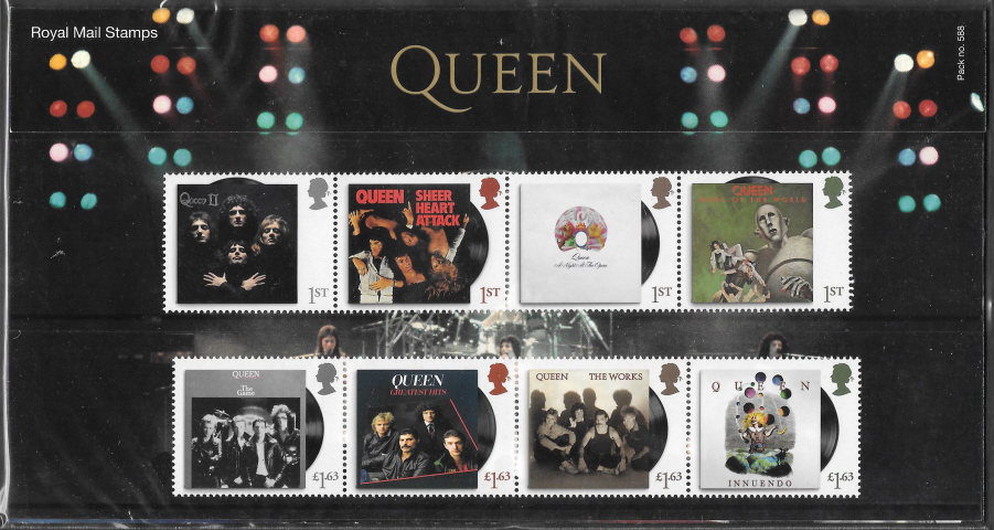 (image for) 2020 Queen Royal Mail Presentation Pack 588 - Click Image to Close